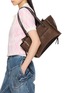 Figure View - Click To Enlarge - JW ANDERSON - Elongated Loafer Suede Cabas Bag