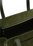 Detail View - Click To Enlarge - JW ANDERSON - Elongated Loafer Suede Cabas Bag