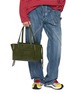 Figure View - Click To Enlarge - JW ANDERSON - Elongated Loafer Suede Cabas Bag