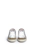 Front View - Click To Enlarge - ASH - 'Majestic' star appliqué metallic leather sneakers