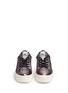 Front View - Click To Enlarge - ASH - 'Cult' snake effect metallic leather platform sneakers