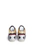 Back View - Click To Enlarge - ASH - 'Mikado' star appliqué metallic trim leather sneakers