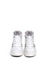 Front View - Click To Enlarge - ASH - 'Prince' stud high top leather wedge sneakers