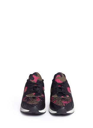 Front View - Click To Enlarge - ASH - 'Mood' hotfix strass snakeskin effect camouflage sneakers