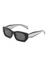 PRADA Acetate Rectangular Sunglasses