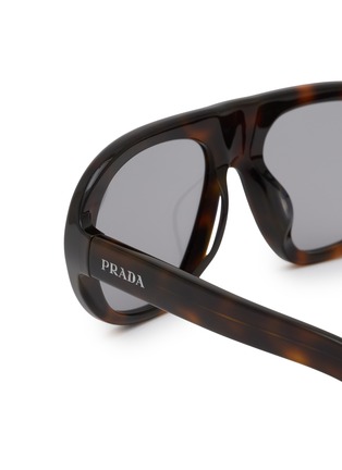 Detail View - Click To Enlarge - PRADA - Acetate Aviator Sunglasses