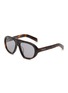 PRADA Acetate Aviator Sunglasses
