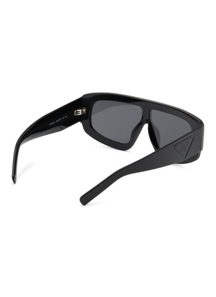 Figure View - Click To Enlarge - PRADA - Acetate Irregular Sunglasses
