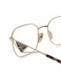 Detail View - Click To Enlarge - PRADA - Metal Square Optical Glasses
