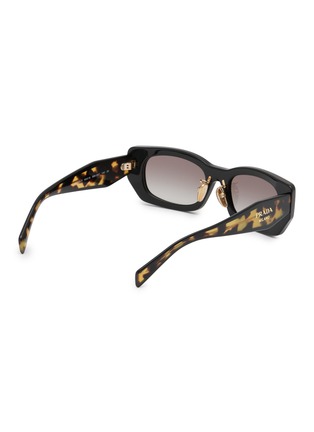Figure View - Click To Enlarge - PRADA - Acetate Rectangular Sunglasses
