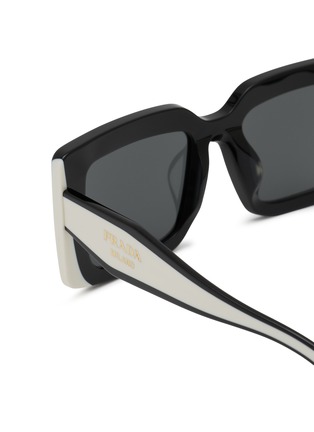 Detail View - Click To Enlarge - PRADA - Acetate Square Sunglasses
