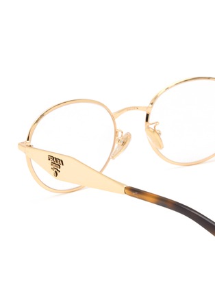 Detail View - Click To Enlarge - PRADA - Metal Oval Optical Glasses