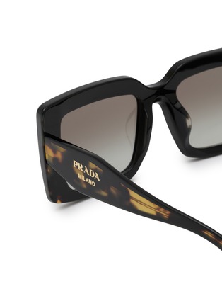 Detail View - Click To Enlarge - PRADA - Acetate Square Sunglasses