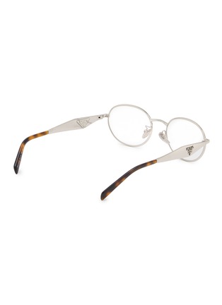 Figure View - Click To Enlarge - PRADA - Metal Oval Optical Glasses