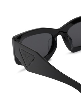 Detail View - Click To Enlarge - PRADA - Acetate Rectangular Sunglasses