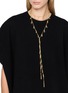 Figure View - Click To Enlarge - MARIE LAURE CHAMOREL - Sterling Silver Silk Yarn Tassel Necklace