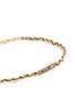 Detail View - Click To Enlarge - MARIE LAURE CHAMOREL - Sterling Silver Crystal Yarn Chain Bracelet