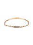MARIE LAURE CHAMOREL Sterling Silver Crystal Yarn Chain Bracelet