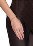 Figure View - Click To Enlarge - MARIE LAURE CHAMOREL - Sterling Silver Crystal Yarn Chain Bracelet