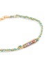 Detail View - Click To Enlarge - MARIE LAURE CHAMOREL - Sterling Silver Crystal Yarn Chain Bracelet