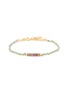 MARIE LAURE CHAMOREL Sterling Silver Crystal Yarn Chain Bracelet
