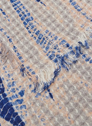Detail View - Click To Enlarge - SUZUSAN - Waffle Woven Linen Throw