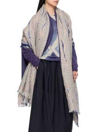 Figure View - Click To Enlarge - SUZUSAN - Waffle Woven Linen Throw