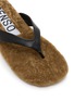 Detail View - Click To Enlarge - SENSO - Babette Shearling Thong Sandals