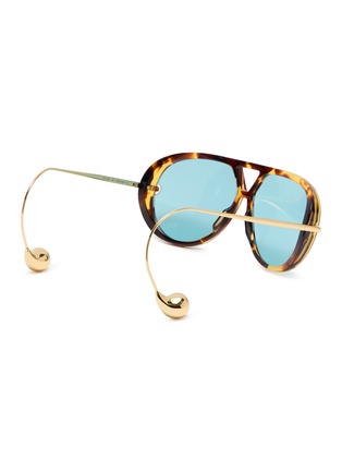 Figure View - Click To Enlarge - BOTTEGA VENETA - Acetate Aviator Sunglasses