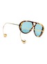 Figure View - Click To Enlarge - BOTTEGA VENETA - Acetate Aviator Sunglasses