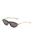 Main View - Click To Enlarge - BOTTEGA VENETA - Acetate Cateye Sunglasses