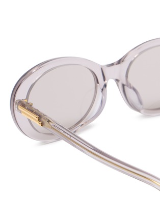 Detail View - Click To Enlarge - BOTTEGA VENETA - Acetate Oval Sunglasses