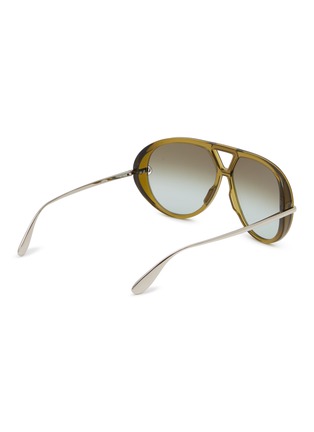 Figure View - Click To Enlarge - BOTTEGA VENETA - Acetate Aviator Sunglasses