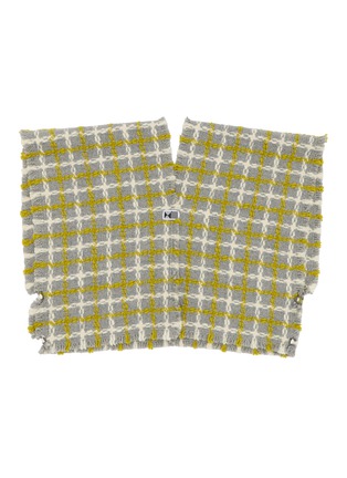 Detail View - Click To Enlarge - KIJINOKANOSEI - Limelight Woven  Poncho