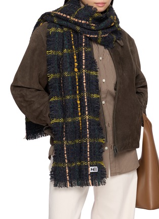 Figure View - Click To Enlarge - KIJINOKANOSEI - Under The Rose Woven Scarf