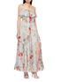 Figure View - Click To Enlarge - ZIMMERMANN - Roselight Frill Floral Silk Maxi Dress