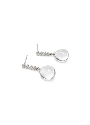 Detail View - Click To Enlarge - HEALORA - Morning Dew Clear Quartz Earrings