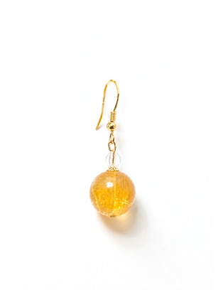 Detail View - Click To Enlarge - HEALORA - Sunlit Gold Golden Rutilated Quartz Earrings