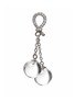 Detail View - Click To Enlarge - HEALORA - Lunar Twins Clear Quartz Earrings
