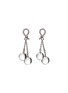 Main View - Click To Enlarge - HEALORA - Lunar Twins Clear Quartz Earrings