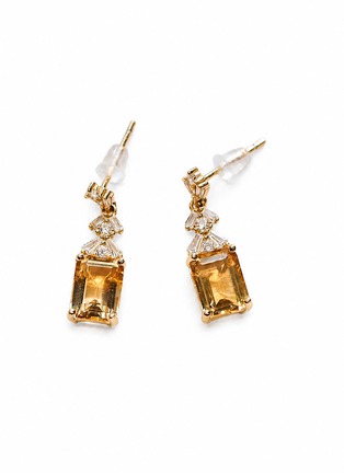 Detail View - Click To Enlarge - HEALORA - Solar Fragments Citrine Earrings