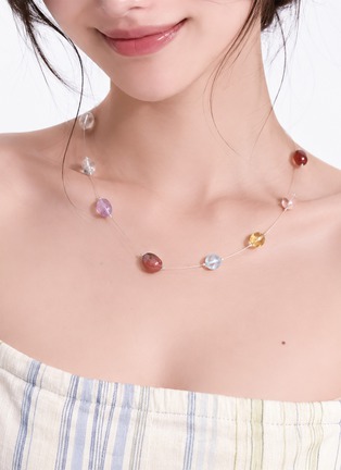 Detail View - Click To Enlarge - HEALORA - Stardrift Gemstone Necklace