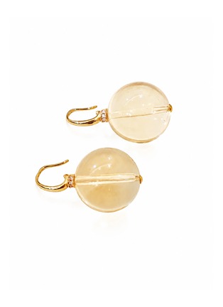 Detail View - Click To Enlarge - HEALORA - Golden Dew Citrine Earrings