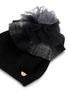 Detail View - Click To Enlarge - CA4LA - Ballon Tulle Trim Knit Beanie
