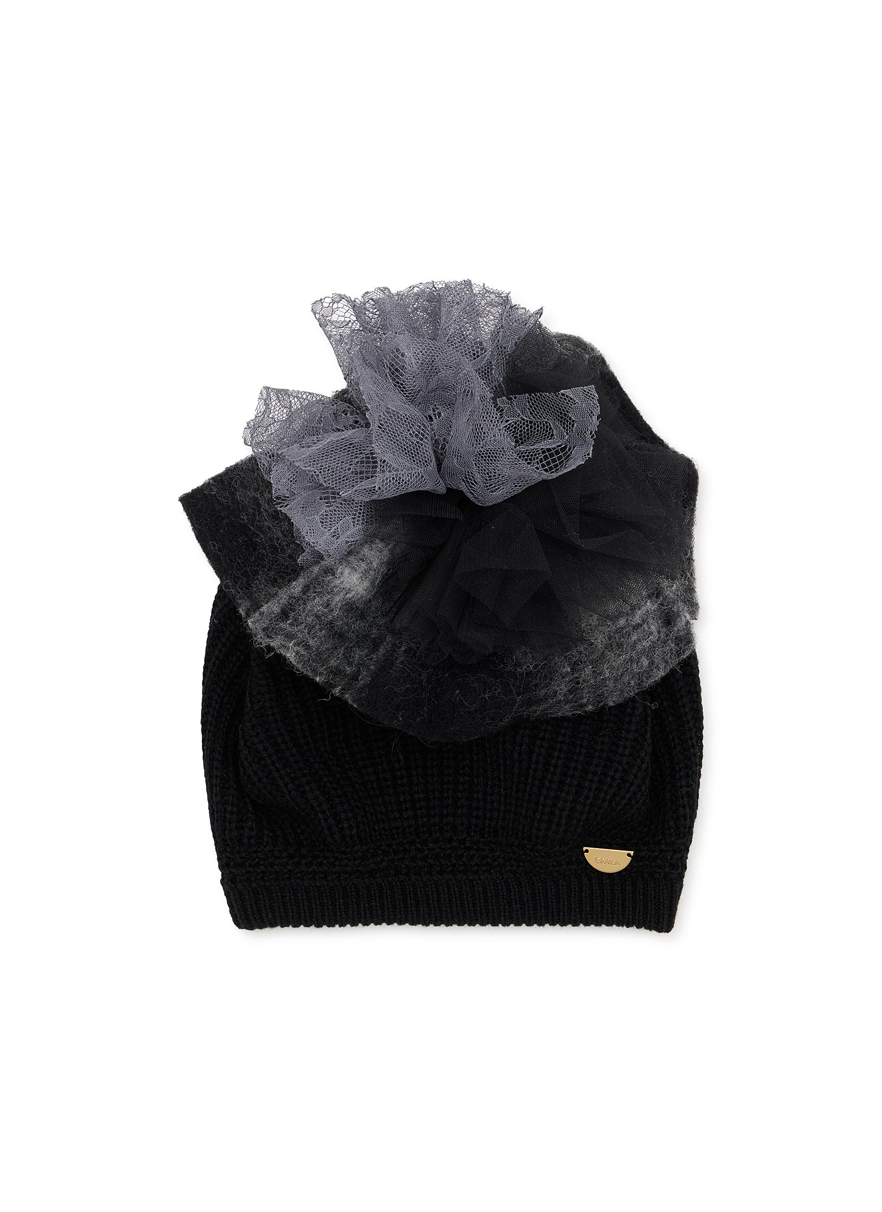 CA4LA | Ballon Tulle Trim Knit Beanie | Women | Lane Crawford display picture 2
