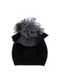 Figure View - Click To Enlarge - CA4LA - Ballon Tulle Trim Knit Beanie