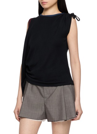 Detail View - Click To Enlarge - BEAUTIFUL PEOPLE - Miller Double Neck Convertible T-Shirt
