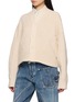 Detail View - Click To Enlarge - BEAUTIFUL PEOPLE - Double End Collar Zip Up Knit Sweater
