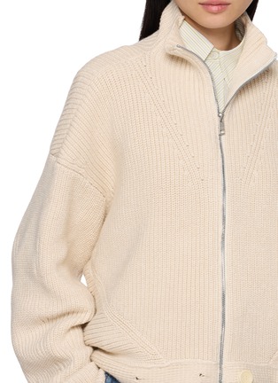  - BEAUTIFUL PEOPLE - Double End Collar Zip Up Knit Sweater