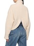 Back View - Click To Enlarge - BEAUTIFUL PEOPLE - Double End Collar Zip Up Knit Sweater